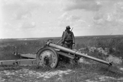 1942, Kókány Jenő, löveg, Pak 36 3.7 cm, Fortepan #107558