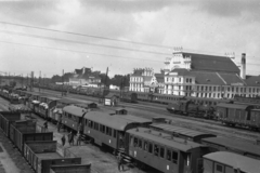 Fehéroroszország, Breszt, pályaudvar., 1942, Kókány Jenő, gőzmozdony, vasútállomás, Fortepan #107597