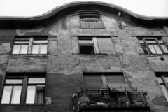 Hungary, Budapest VI., Szív utca 11., 1985, Makovecz Benjamin, tenement house, balcony, Budapest, Fortepan #108238