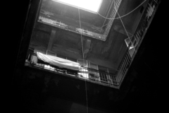 1985, Makovecz Benjamin, courtyard balcony, tenement house, inner courtyard, Fortepan #108274