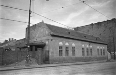 Magyarország, Óbuda, Budapest III., Bécsi út 175. Segítő Szűz Mária-kápolna (Óbudai Szaléziak) a Margit kórházzal szemben., 1954, Hámori Gyula, Budapest, kápolna, Fortepan #108569