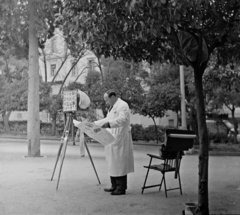 Görögország, Athén, Klafthmonosz tér, háttérben a Paleon Patron Germanu utca épületei., 1964, Bauer Sándor, utcai fotózás, Bokszkamera, Fortepan #109376