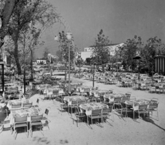 Magyarország, Budapest X., Albertirsai úti vásár területe, Országos Mezőgazdasági Kiállítás és Vásár., 1959, Bauer Sándor, kerthelyiség, Budapest, Fortepan #109455