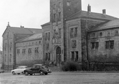 Németország, Gotha, Marstall., 1960, Gyöngyi, templom, NDK, automobil, Wartburg 311/312, Fortepan #10967