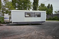 Magyarország, 1974, Bauer Sándor, színes, Barkas-márka, utánfutó, konténer, utasellátó, Fortepan #109803