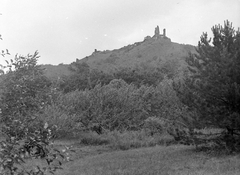 Hungary,Lake Balaton, Szigliget, várrom., 1966, Gyöngyi, Fortepan #10991