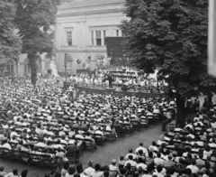 Magyarország, Budapest V., Károlyi kert, koncert., 1958, Bauer Sándor, koncert, Budapest, szabadtéri színpad, Fortepan #110144