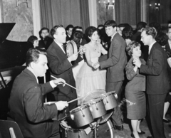 1960, Bauer Sándor, dance, partying, musician, ball, Fortepan #110548