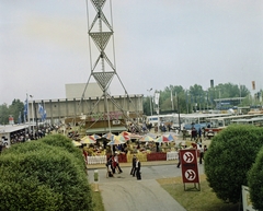 Magyarország, Budapesti Nemzetközi Vásár, Budapest X., Albertirsai úti vásárterület., 1973, Bauer Sándor, színes, autóbusz, nemzetközi vásár, Budapest, Fortepan #110729