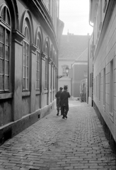 Hungary, Budapest I., Dárda utca az Úri utca felé nézve., 1968, Mészöly Leonóra, street view, Budapest, Fortepan #11084