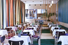 Magyarország, Veszprém, Budapest út, Hotel Veszprém., 1967, Bauer Sándor, színes, eszpresszó, kávéfőző, Fortepan #110919