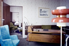 Hungary, Székesfehérvár, Hotel Alba Regia, lakosztály., 1972, Bauer Sándor, colorful, hotel, hotel room, Fortepan #110944