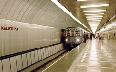 Magyarország, Budapest VIII., metróállomás a Keleti pályaudvarnál., 1971, Lovas Gábor, Pálmai István, színes, metró, metróállomás, Budapest, Fortepan #11100