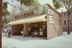 Magyarország, Budapest X., az Albertirsai úti vásár területe, a "Budapesti Vadászati Világkiállítás 1971" idején., 1971, Bauer Sándor, színes, pavilon, Budapest, Fortepan #111151