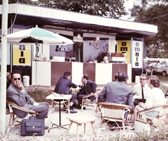 Magyarország, Városliget,Budapesti Nemzetközi Vásár, Budapest XIV., Omnia kávézó a Városligeti-tó közelében., 1969, Bauer Sándor, színes, Budapest, Omnia-márka, Fortepan #111432