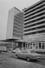 Magyarország,Balaton, Keszthely, Helikon szálló., 1971, Bauer Sándor, szálloda, Barkas-márka, Opel Kadett, rendszám, Citroen DS, Lancia Fulvia, Fiat 850 Familiare, Fortepan #112346