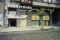 Magyarország, Budapest II., Szilágyi Erzsébet fasor 33., Arany Fácán söröző., 1976, Bauer Sándor, színes, neon felirat, Budapest, Fortepan #112550