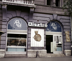 Magyarország, Budapest XIII., Jászai Mari tér 3., Alu Bisztró., 1969, Bauer Sándor, színes, Budapest, Fortepan #113650