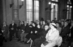 Magyarország, Budapest VII., Síp utca 12., a Magyarországi Zsidó Hitközségek Szövetsége székházának díszterme., 1959, Bauer Sándor, Budapest, Fortepan #114214