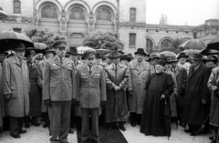 Magyarország, Budapest X., Kozma utcai izraelita temető. Az Ismeretlen Munkaszolgálatos emlékművének felavatása 1959. szeptember 27-én., 1959, Bauer Sándor, Budapest, Fortepan #114371