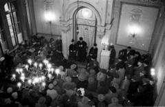 Magyarország, Budapest VIII., József körút 27., az Országos Rabbiképző Intézet zsinagógája., 1963, Bauer Sándor, vallás, zsinagóga, zsidóság, rabbi, Budapest, Fortepan #114418