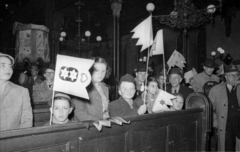 Magyarország, Budapest VII., a Tóra örömünnepe (Szimchat Tórá) a Dohány utcai zsinagógában., 1960, Bauer Sándor, zsinagóga, zsidóság, Budapest, Fortepan #114473