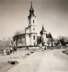 Magyarország, Bánhorváti, római katolikus és református templom., 1939, Buzinkay Géza, templom, Fortepan #114639