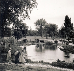 Magyarország, Margitsziget, Budapest, Japánkert, halastó., 1939, Buzinkay Géza, park, Fortepan #114648