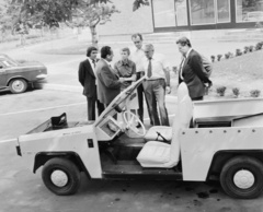 Magyarország, Szigetszentmiklós, Csepel Autógyár, a kanadai Marathon Electric Car Company, Marathon C-300 típusú elektromos autója., 1977, Csepel Autógyár/Békés György, kabrió, Fortepan #114690