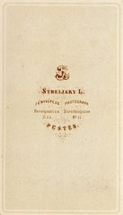 Hungary, Budapest V., Dorottya utca 11., Strelisky L. fényképész., 1900, Fortepan, studio, photographer, verso, Budapest, Fortepan #114760