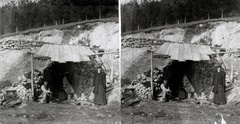 1905, Fortepan/Album007, stereophoto, hillside, hovel, Fortepan #114832