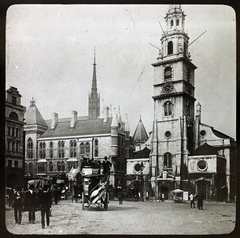 Egyesült Királyság, London, Strand, St. Clement Danes templom., 1900, Fortepan/Album006, templom, barokk-stílus, Anglikán egyház, Christopher Wren-terv, Fortepan #115060