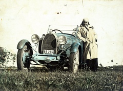 1938, Kelemen Zsuzsa, automobil, Bugatti-márka, színezett kép, Bugatti T40, Fortepan #115100