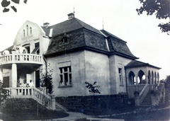 Magyarország, Balatonszemes, Petőfi Sándor utca 1., 1934, Martinez Judit, nyaraló, terasz, tornác, kúria, Fortepan #115255