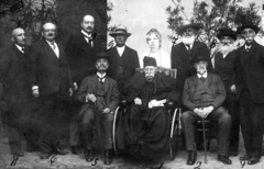 Románia,Erdély, Kolozsvár, középen Horváth Ignácz, 1848-49-es honvédhuszár alezredes., 1915, Martinez Judit, napszemüveg, tolószék, Fortepan #115308