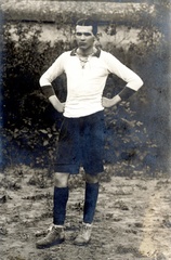 Hungary, Kaposvár, Rotter Jenő a Kaposvári Atlétikai Klub labdarúgócsapatának kapitánya., 1914, Schmal Alexandra, football, akimbo, Fortepan #115608