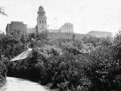 Hungary, Pannonhalma, (Győrszentmárton), Szent Márton-hegy, Pannonhalmi Bencés Főapátság., 1948, Gyöngyi, religion, Benedictines, Fortepan #11563