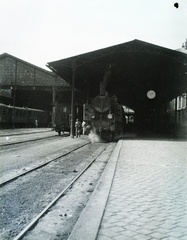 1937, Széman György, steam locomotive, train station, Fortepan #115737