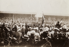 Hungary, Budapest XIV., Szabó József utca, Millenáris sporttelep, Országos ifjúsági tornaverseny., 1905, Széman György, Budapest, exercise, auditorium, competition, Fortepan #115836