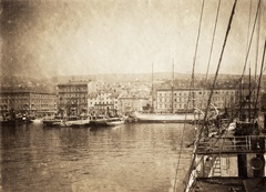 Croatia, Rijeka, kikötő., 1906, Széman György, ship, port, Fortepan #115866