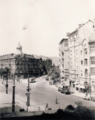 Magyarország, Budapest XI., Móricz Zsigmond körtér, szemben a Villányi út.         , 1949, Bejczy Sándor, Budapest, utcakép, Fortepan #115919