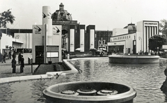 Magyarország, Városliget,Budapesti Nemzetközi Vásár, Budapest XIV., háttérben az Iparcsarnok épülete., 1936, Fortepan, Budapest, Magyar Királyi Dohányjövedék, Goldberger Sámuel és Fiai Rt, Fortepan #115946