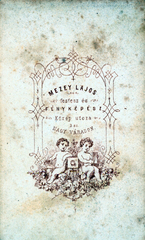 Románia,Erdély, Nagyvárad, Közép utca 3., Mezey Lajos festőművész és fényképész., 1900, Holló Krisztina, műterem, fényképész, hátlap, Fortepan #116004