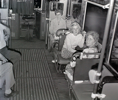 Hungary, Budapest, 1975, Krantz Károly, Ganz UV tramway, looking back, cabin, Fortepan #116062