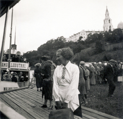 Russia, Ladoga-tó, Valaam-sziget, kikötő. Jobbra fenn a Valaam-kolostor., 1937, Lettner József, Fortepan #116167