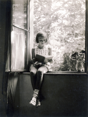 1940, Mátyásfalvi János, window, sitting on a windowsill, Fortepan #116206