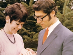 1970, Gyöngyi, colorful, glasses, engagement, Fortepan #11630