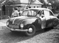 1957, Vojnich Pál, Tatra-brand, number plate, Fortepan #116600