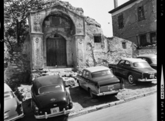 Greece, Athens, Lüszikratusz tér, a török időkből való medresze (muszlim iskola) megmaradt kapuja., 1962, Fortepan/Album011, Opel-brand, automobile, number plate, Fortepan #116663