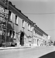 Magyarország, budai Vár, Budapest I., Úri utca a Szentháromság utca felé nézve, balra a 20. számú ház., 1959, FSZEK Budapest Gyűjtemény / Sándor György, Sándor György, Budapest, Fortepan #116852